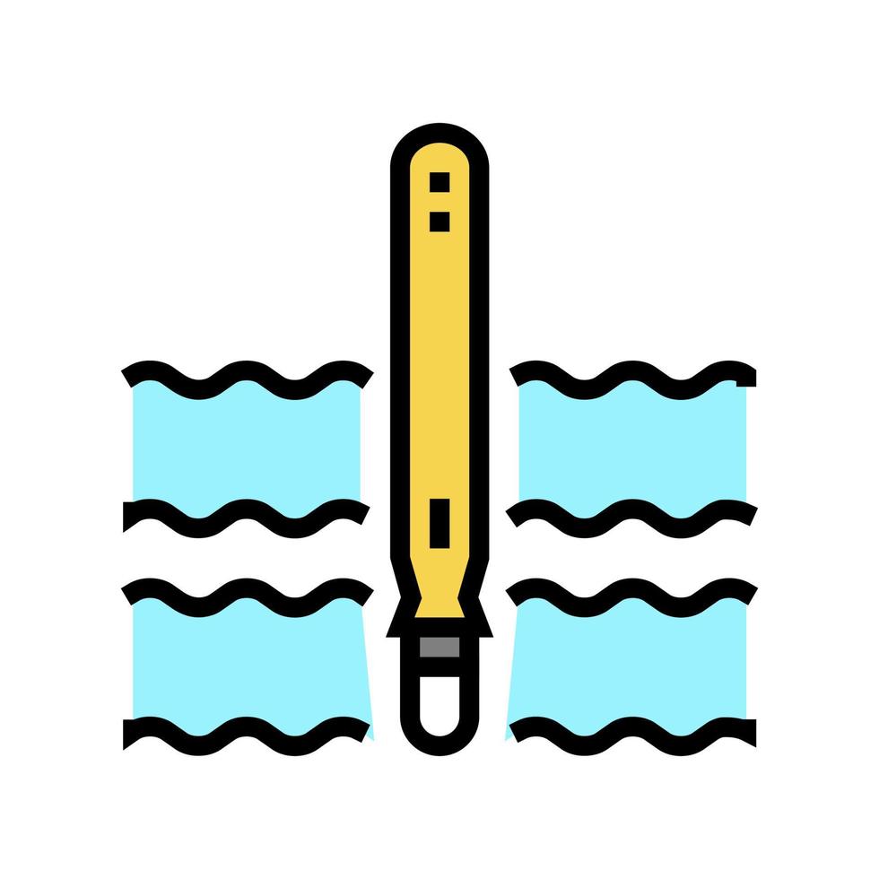 plongeur flotteur couleur icône illustration vectorielle signe vecteur