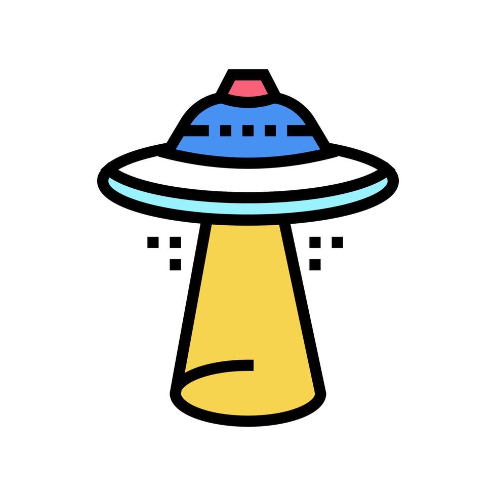 ufo geek couleur icône illustration vectorielle signe vecteur