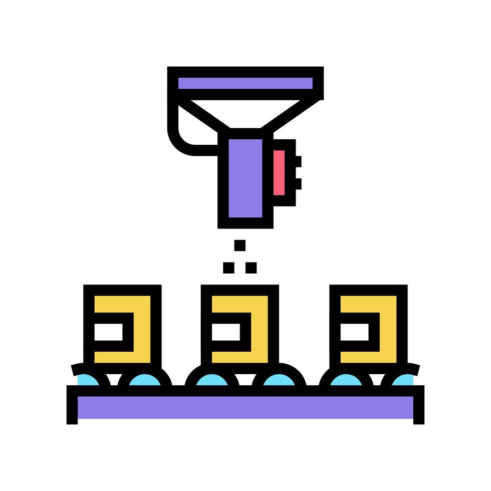 illustration vectorielle de l'icône de couleur de l'équipement de tri des pilules vecteur