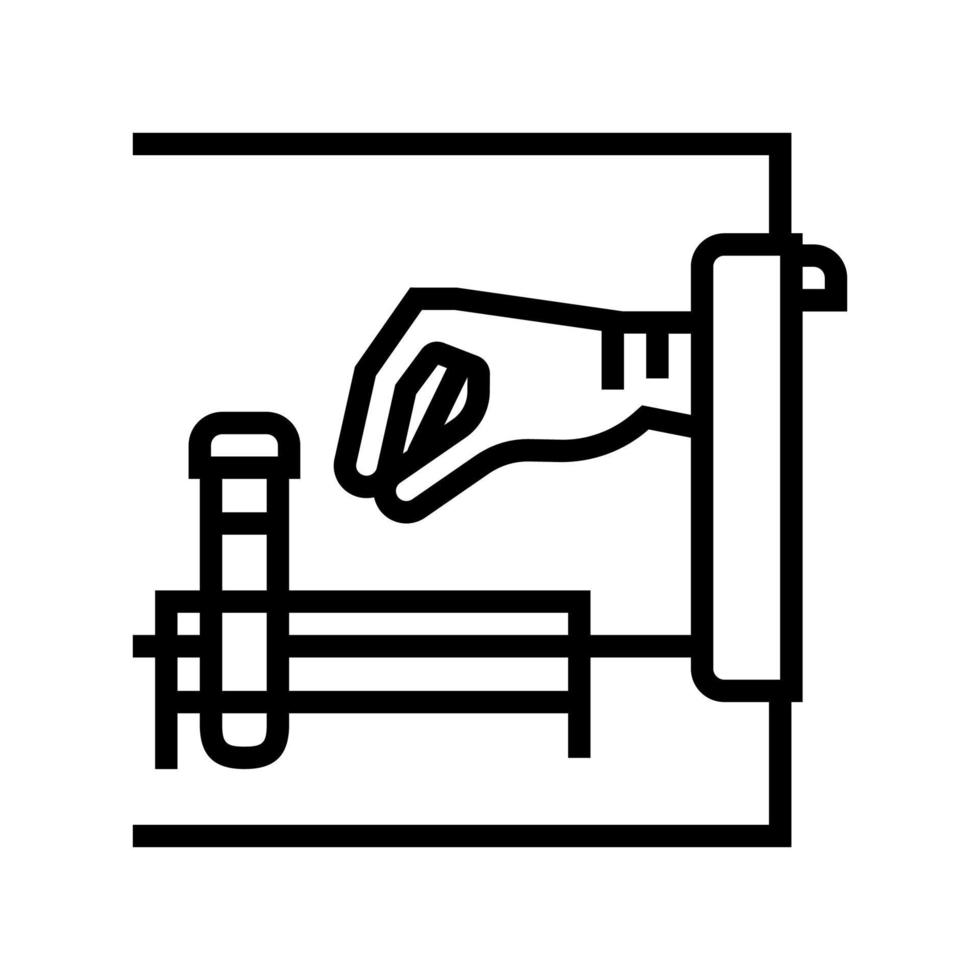 médecine expérience test ligne icône illustration vectorielle vecteur