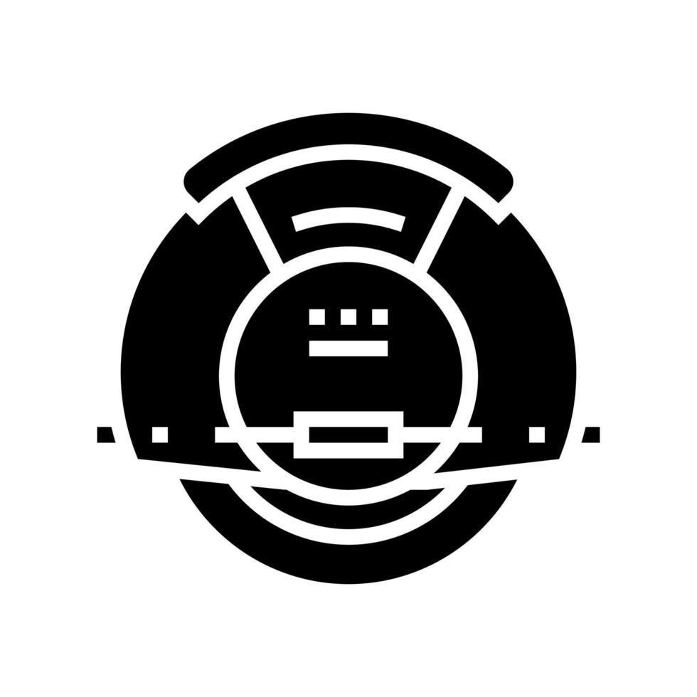 illustration vectorielle d'icône de glyphe de monoroue électrique vecteur