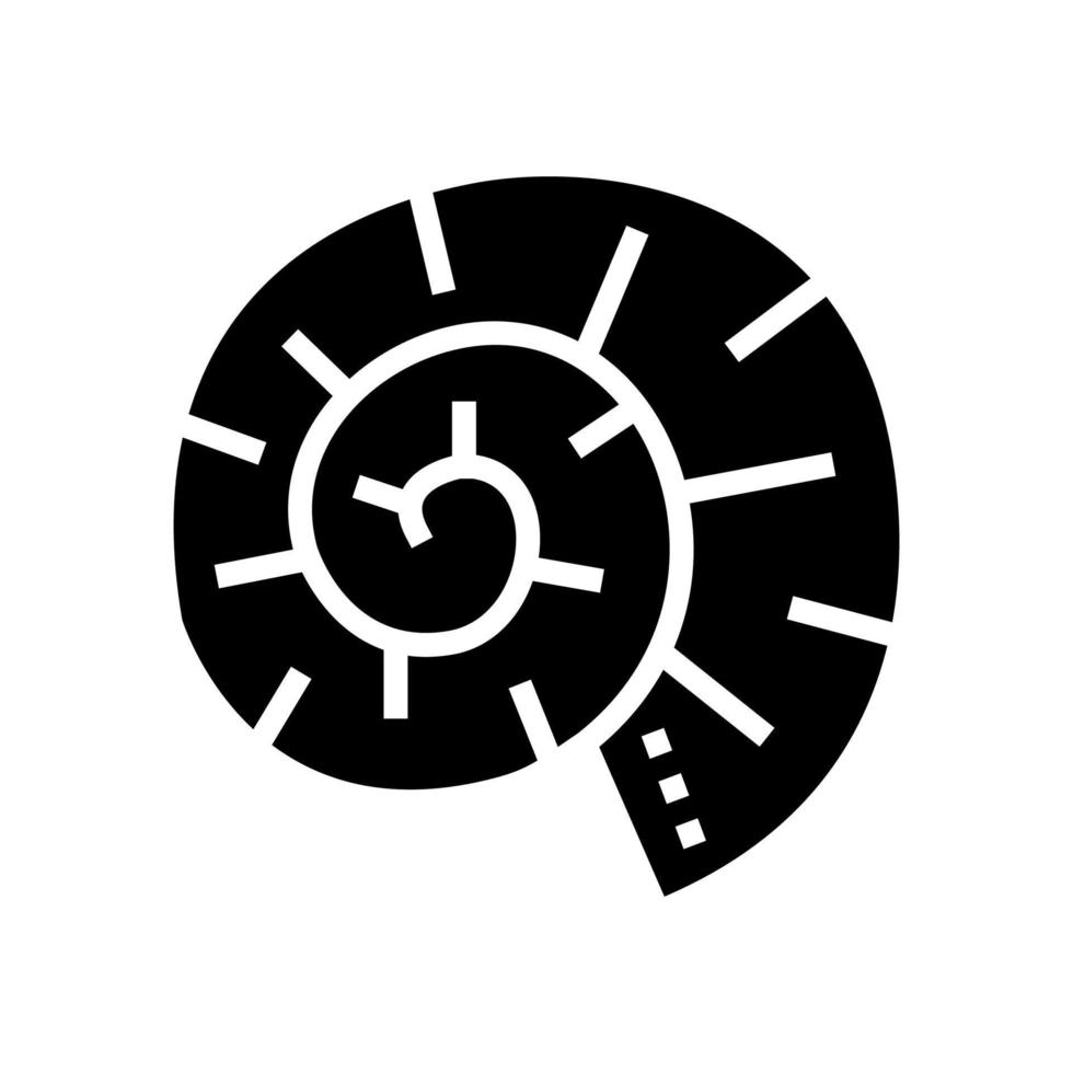 illustration vectorielle d'icône de glyphe de coquille de palourde vecteur