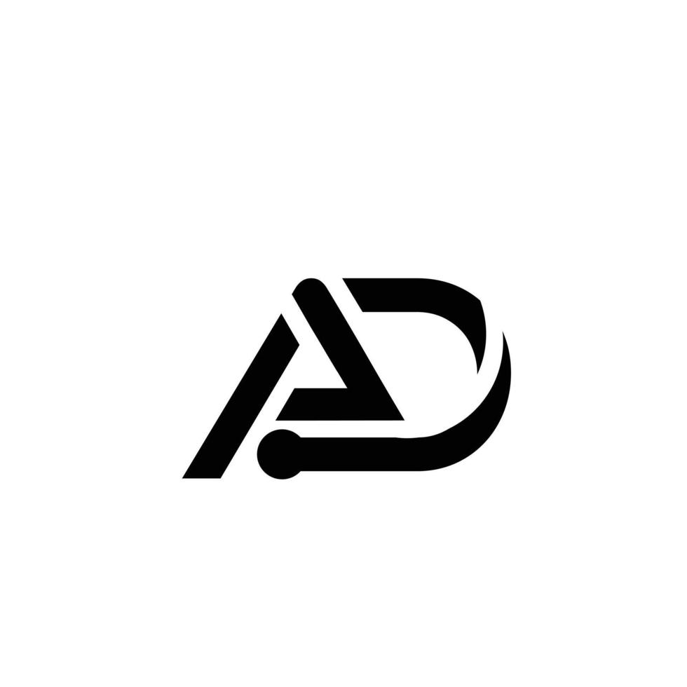 logo initial des lettres a et d. élément de modèle de conception de logo vectoriel moderne vecteur pro
