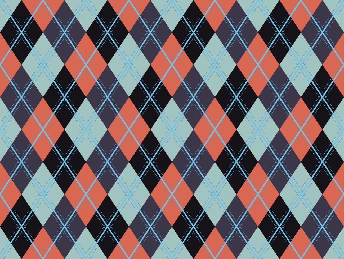 vecteur de motif argyle, géométrique, arrière-plan, tricot classique, plaid