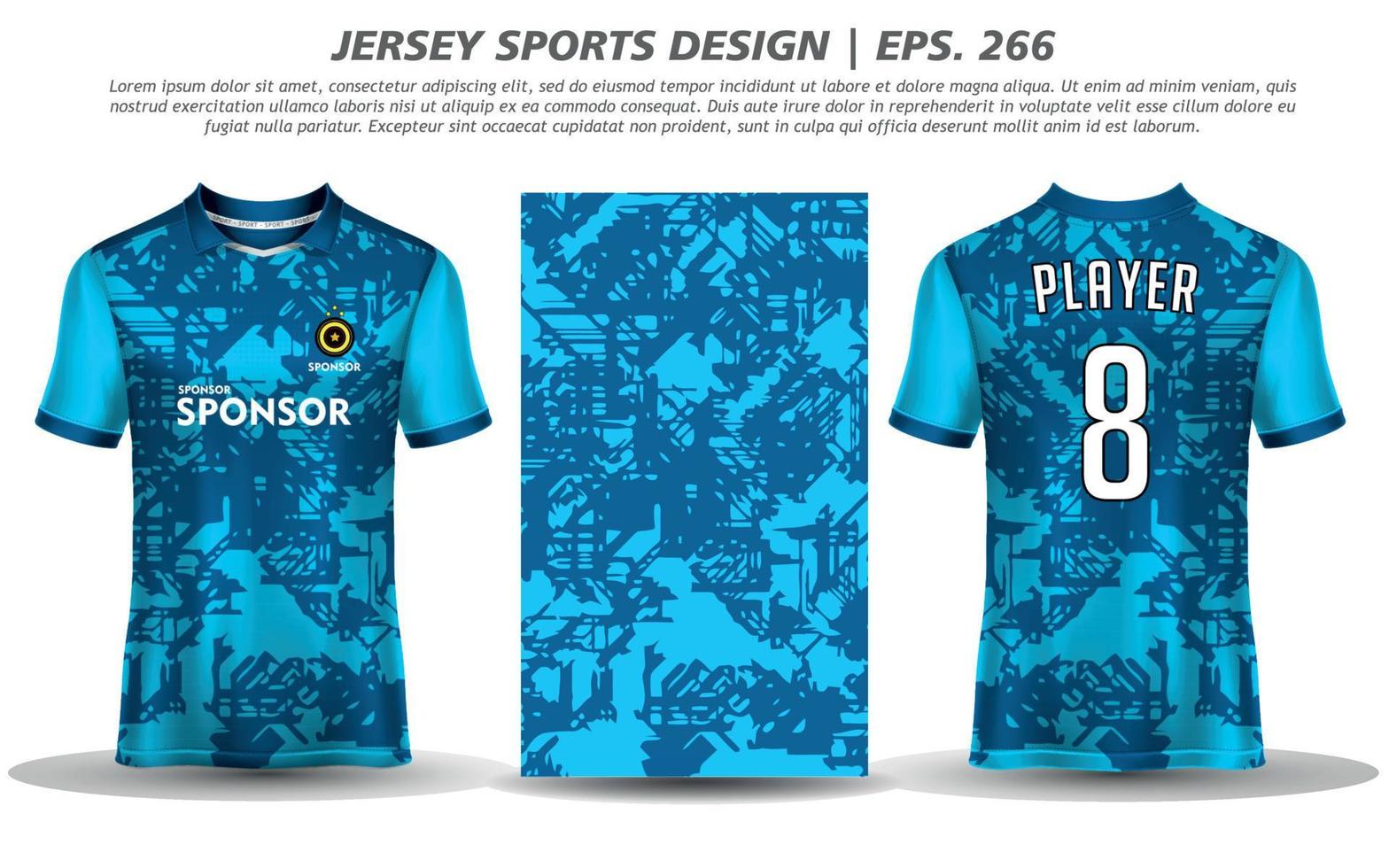 maillot de football football design sublimation sport t shirt design collection de vecteurs premium pour la course, le cyclisme, les jeux, le motocross vecteur