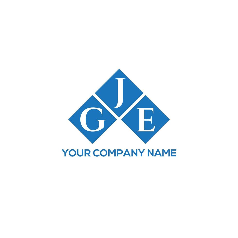 création de logo de lettre gje sur fond blanc. concept de logo de lettre initiales créatives gje. conception de lettre gje. vecteur