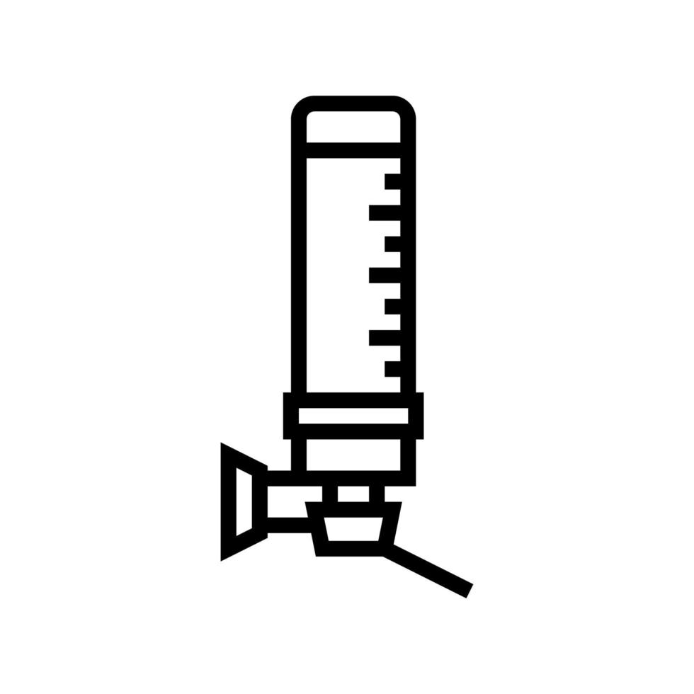 illustration vectorielle d'icône de ligne d'outil d'abreuvoir pour animaux de compagnie vecteur