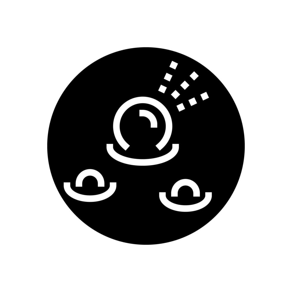illustration vectorielle d'icône de glyphe de maladie de peau de granulome pyogénique vecteur