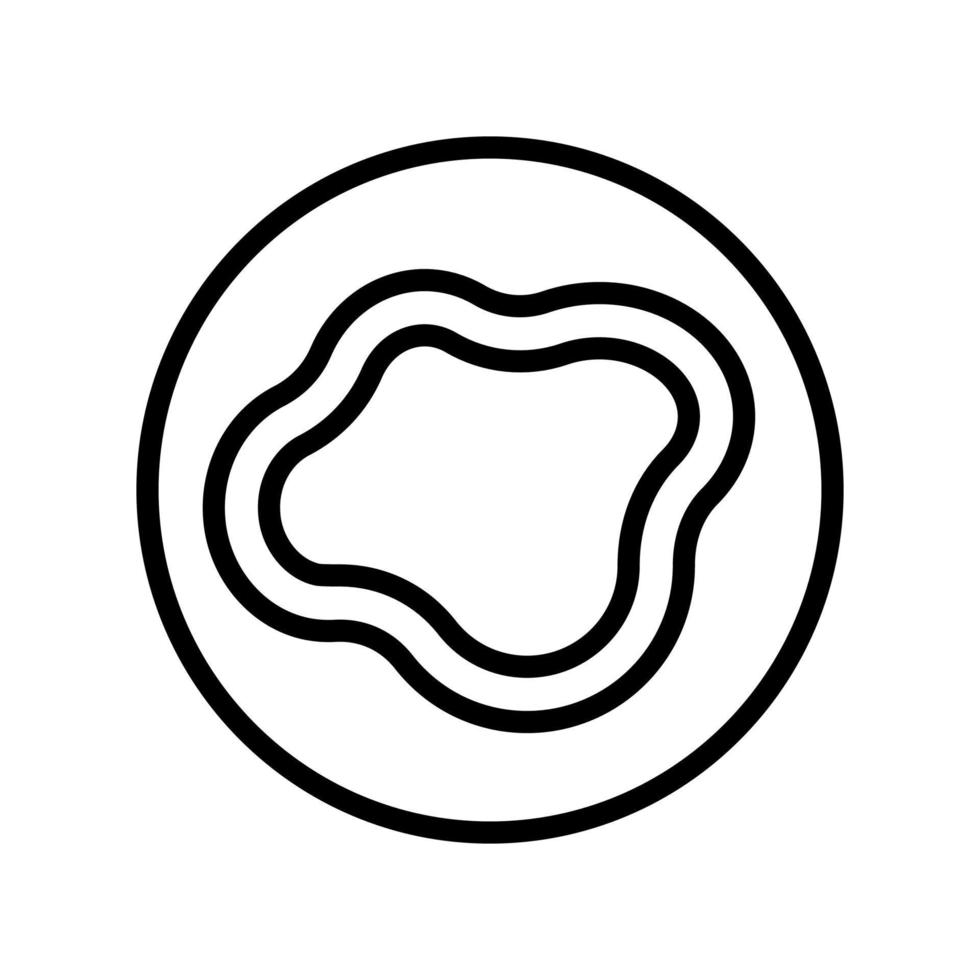 illustration vectorielle de l'icône de la ligne de la maladie de la peau ecchymose vecteur