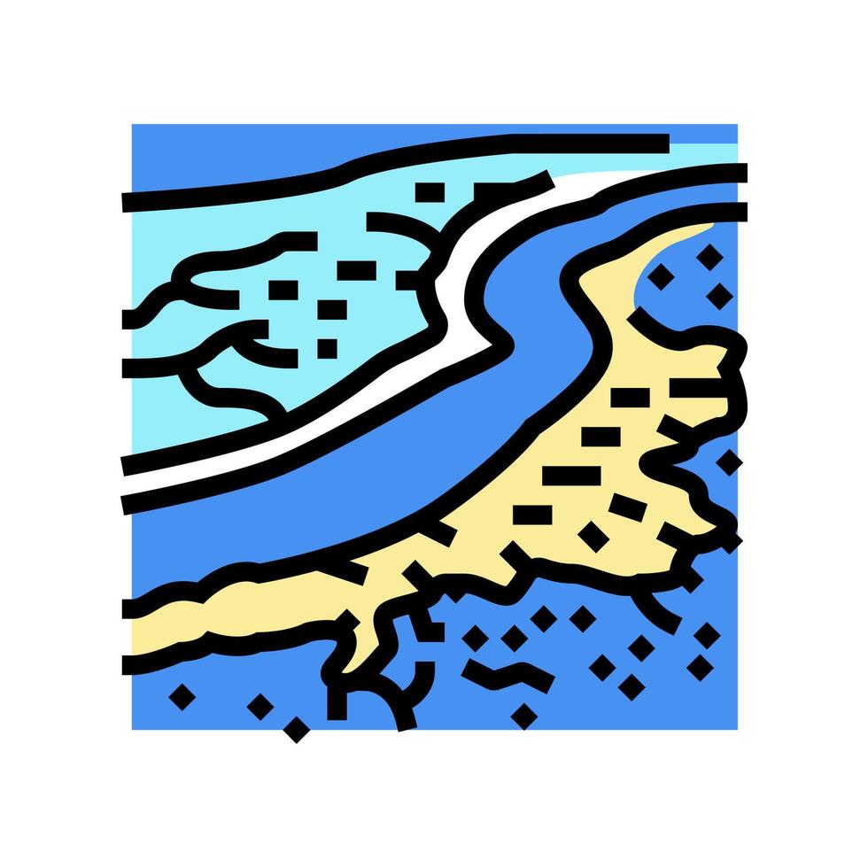 grande barrière de corail couleur icône illustration vectorielle vecteur