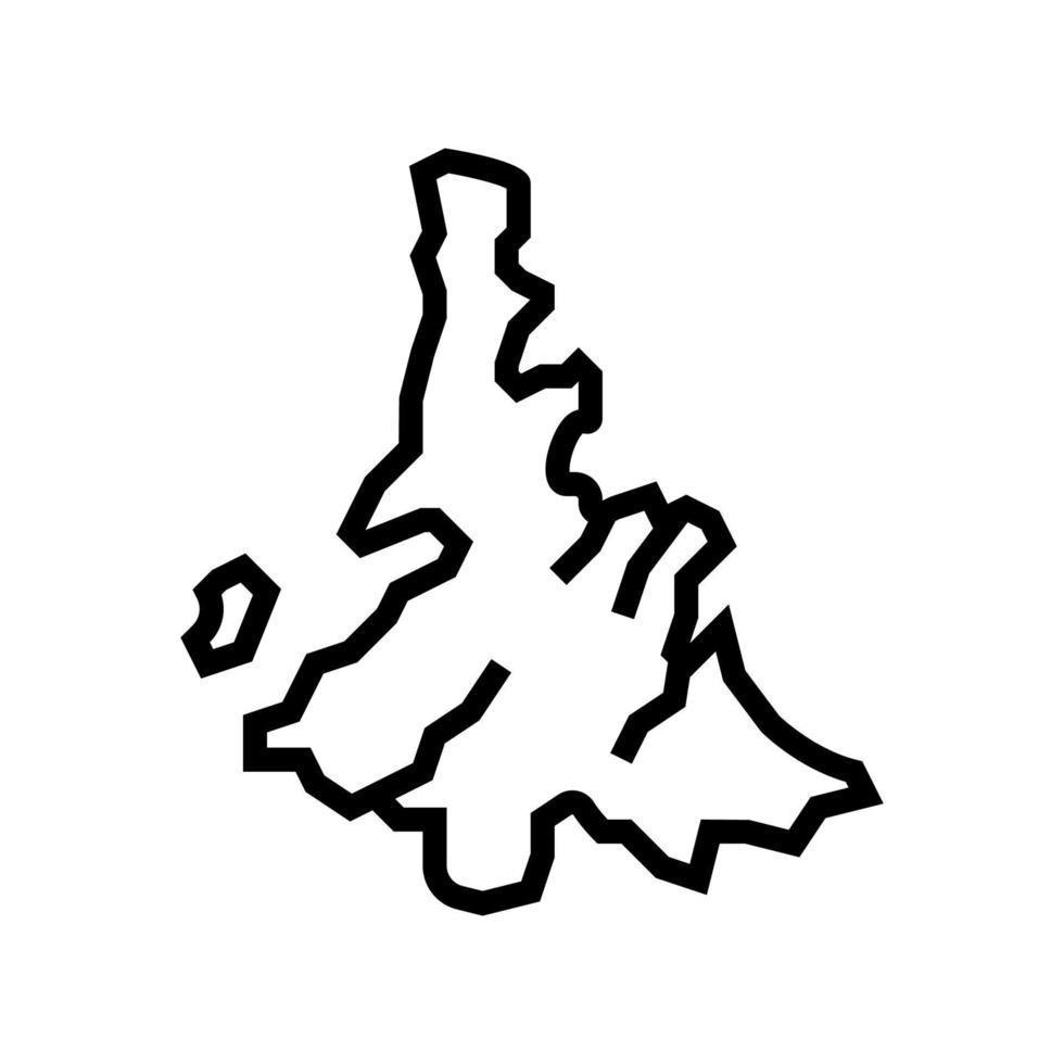illustration vectorielle de l'icône de la ligne du dimanche de Pentecôte de l'île vecteur