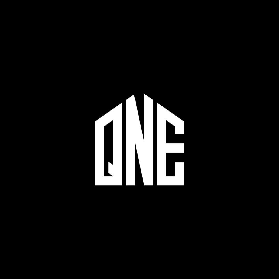 qne lettre design.qne lettre logo design sur fond noir. qne concept de logo de lettre initiales créatives. qne lettre design.qne lettre logo design sur fond noir. q vecteur