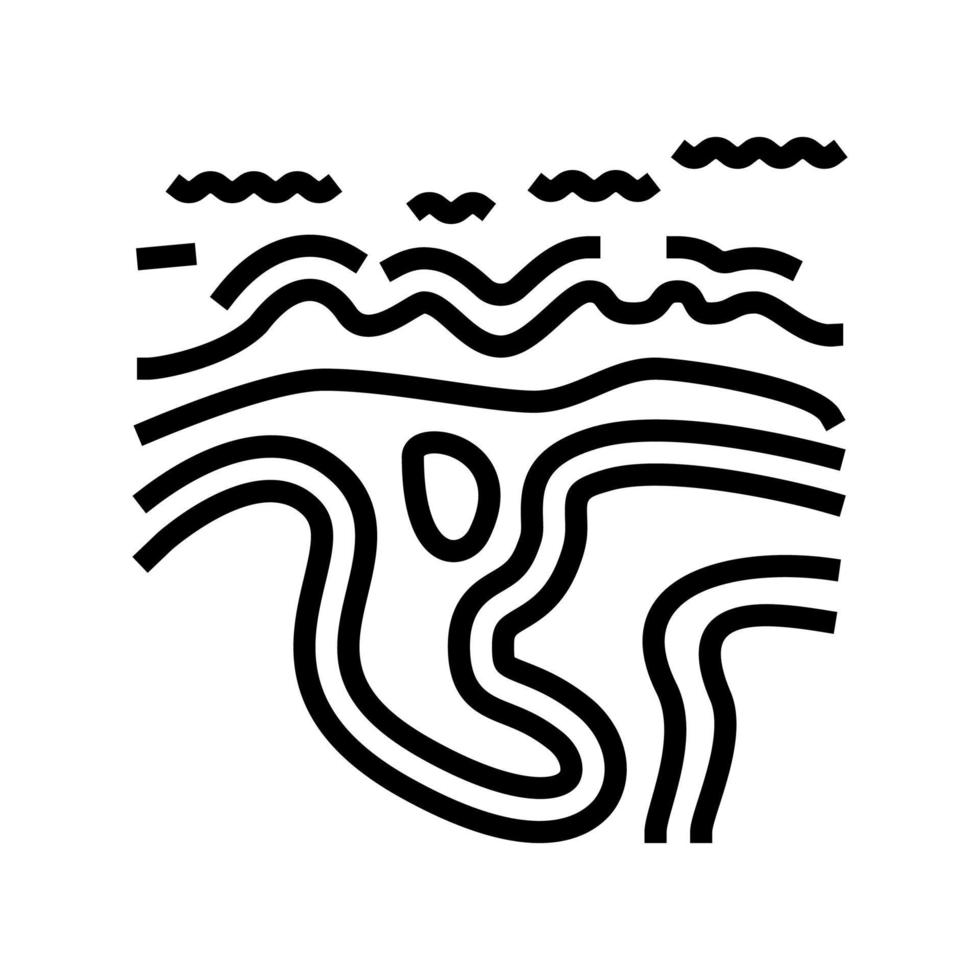 illustration vectorielle de l'icône de la grande route de l'océan vecteur