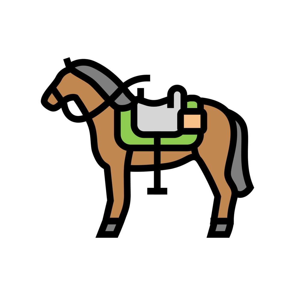 cheval animal couleur icône illustration vectorielle vecteur