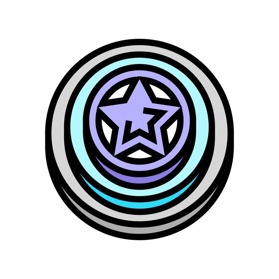 illustration vectorielle de l'icône de couleur du prix de progression du jeu vidéo star vecteur