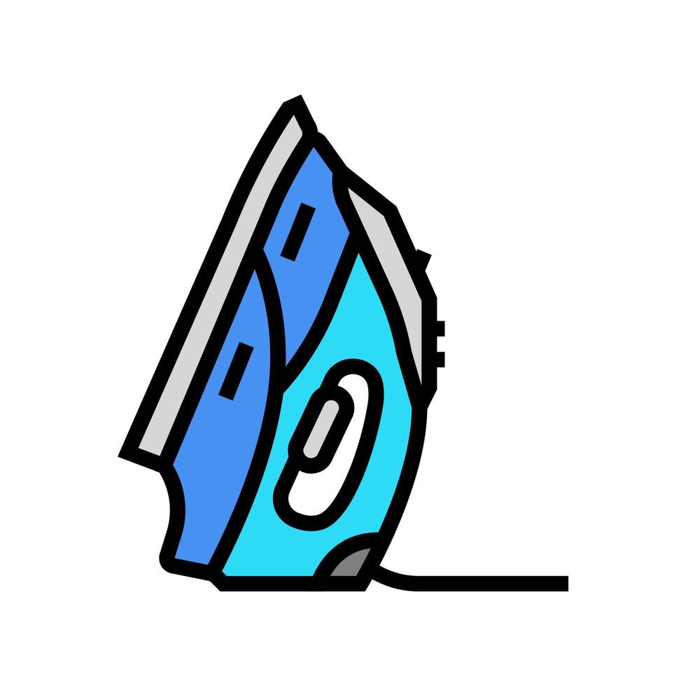 illustration vectorielle de l'icône de couleur de l'appareil de fer vecteur