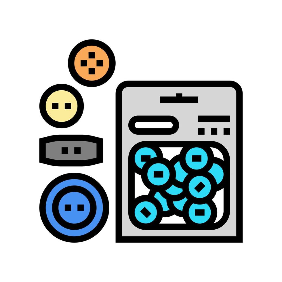 jeu de boutons couleur icône illustration vectorielle vecteur