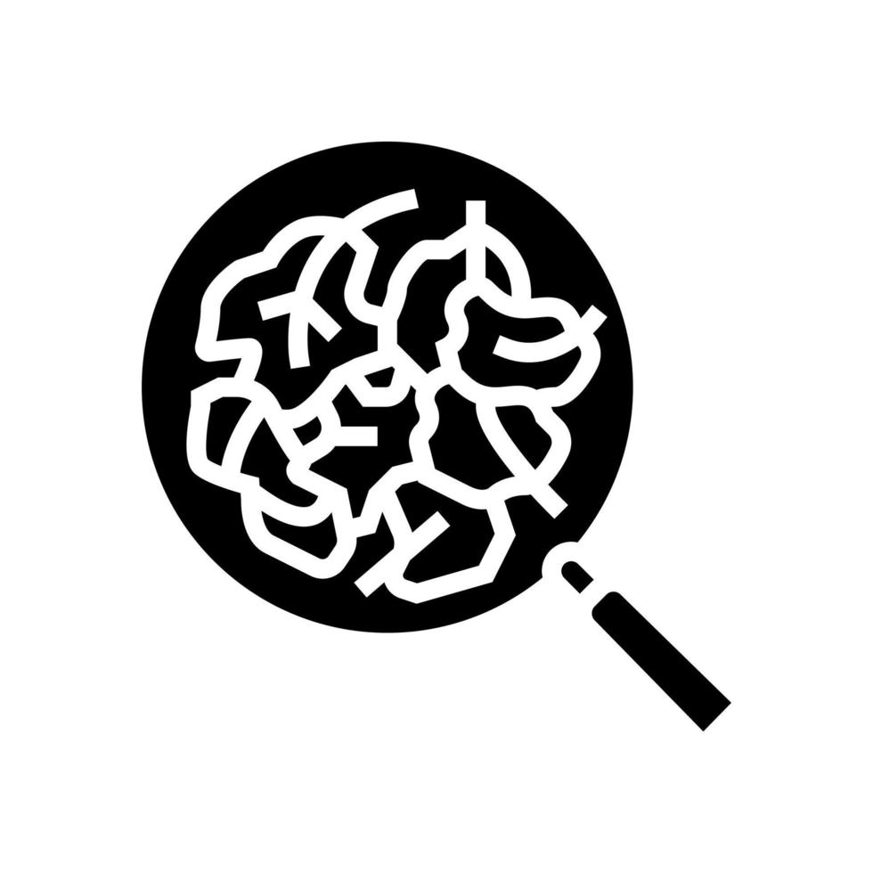 illustration vectorielle d'épinards crus glyphe icône vecteur