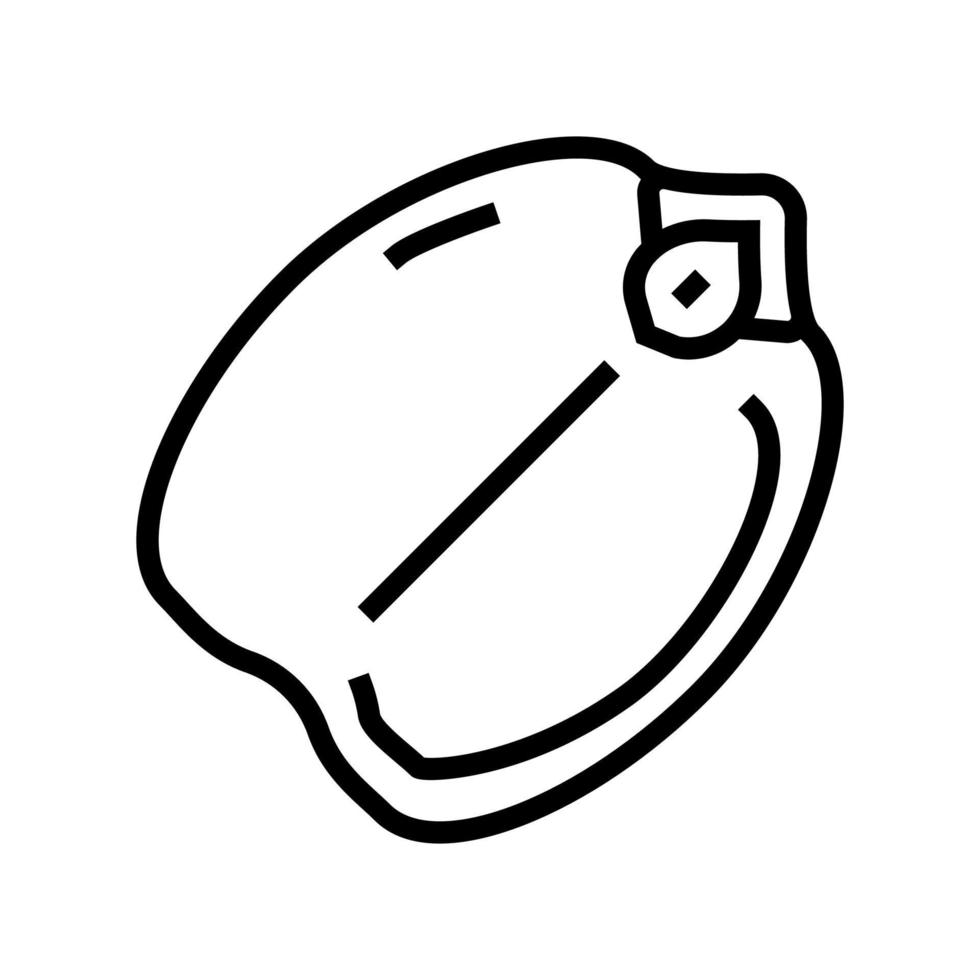 illustration vectorielle d'icône de ligne de graine de pois chiche vecteur
