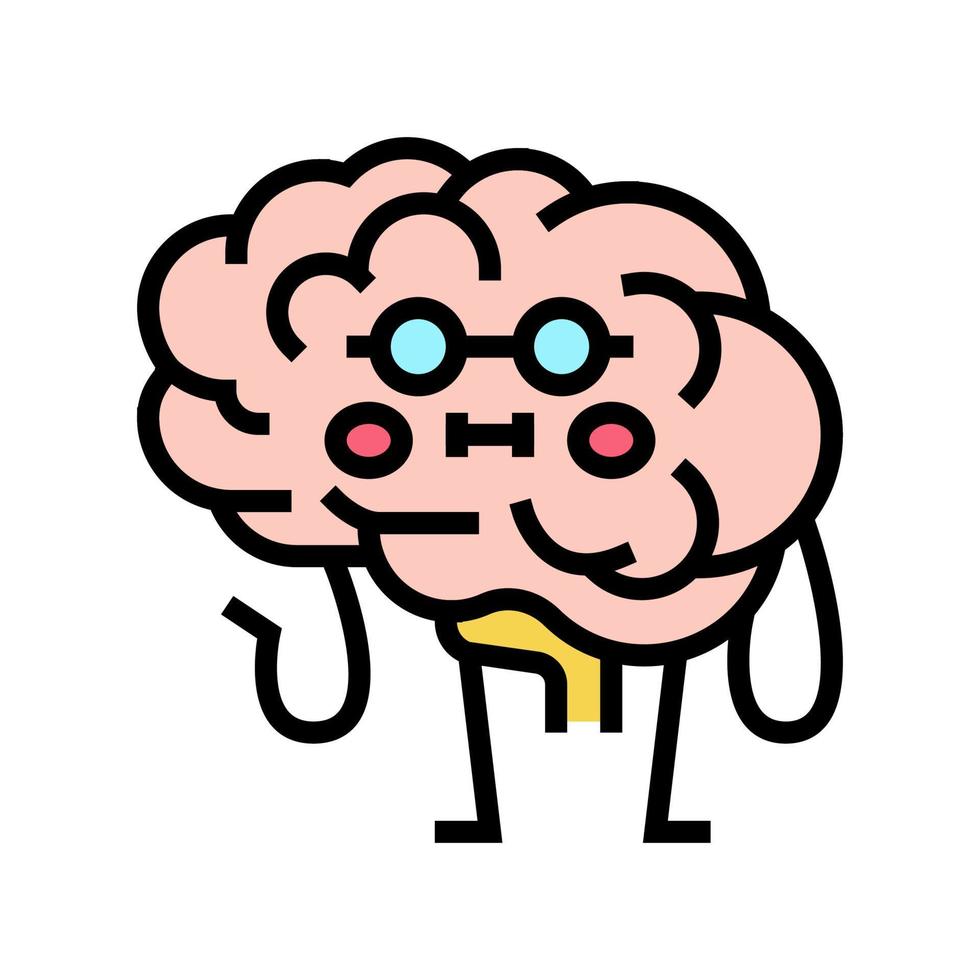 cerveau, santé, couleur, icône, vecteur, illustration vecteur