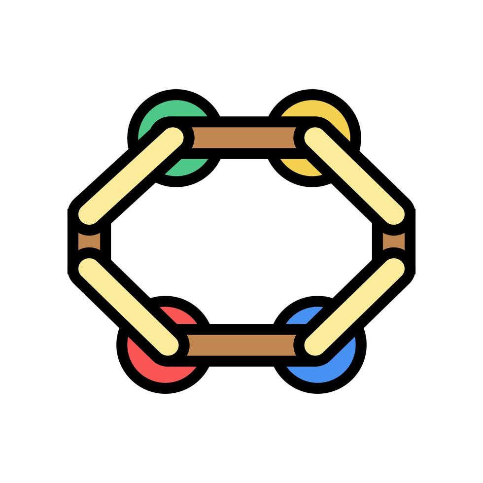 illustration vectorielle d'icône de couleur de faisceau d'équilibre vecteur