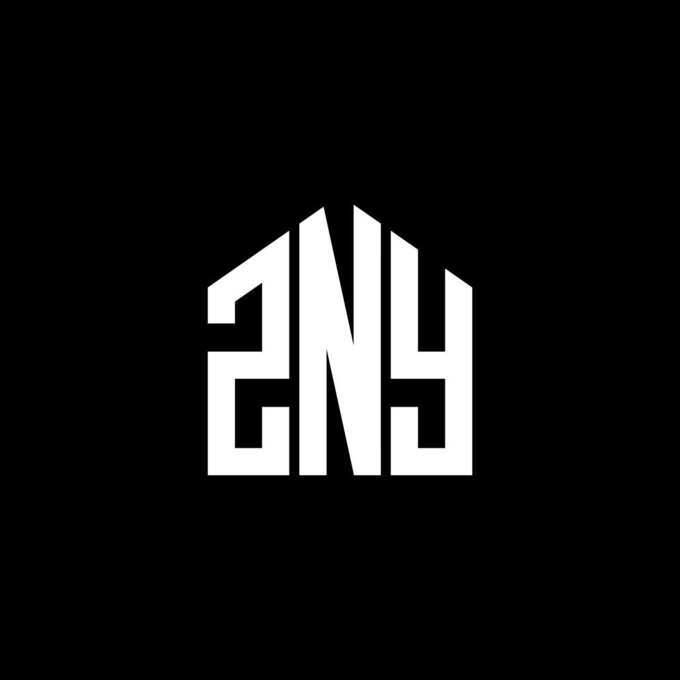 conception de lettre zny. création de logo de lettre zny sur fond noir. concept de logo de lettre initiales créatives zny. conception de lettre zny. création de logo de lettre zny sur fond noir. z vecteur