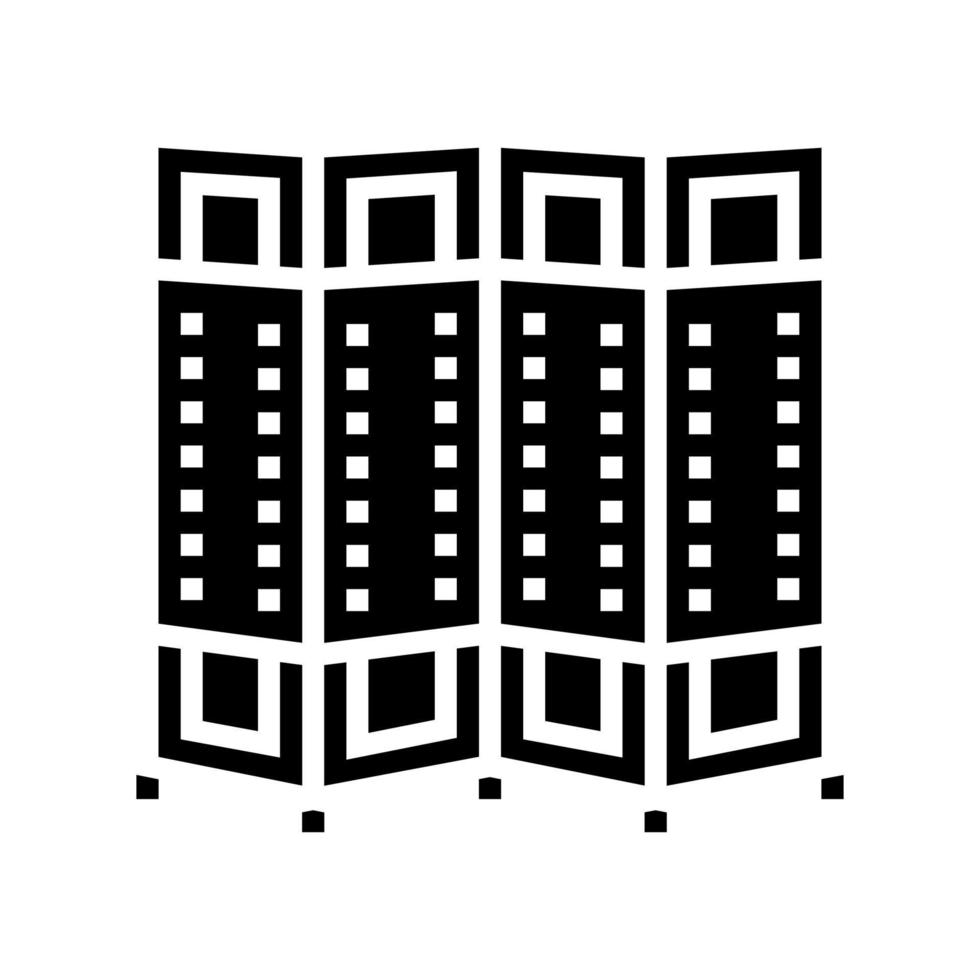 illustration vectorielle d'icône de glyphe de diviseur de pièce vecteur