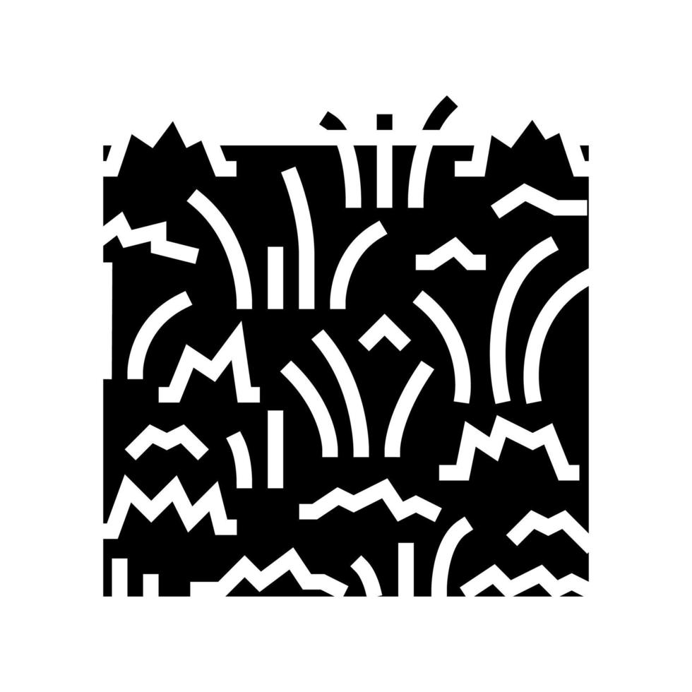 prairie parc herbe glyphe icône illustration vectorielle vecteur