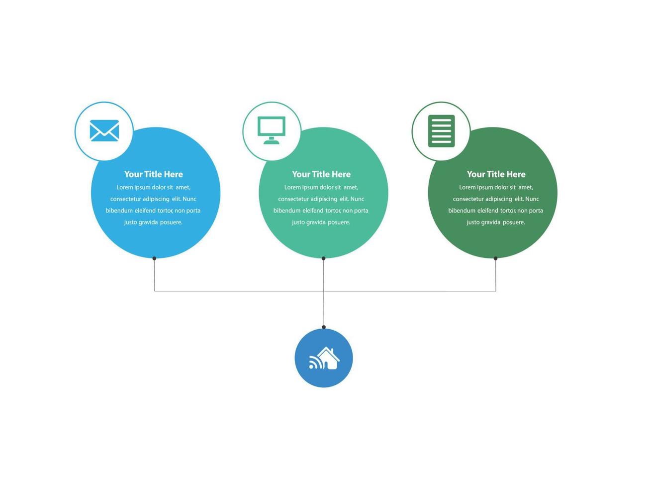 modèle de conception infographique d'illustration vectorielle avec icônes et 3 options ou étapes. peut être utilisé pour le processus, les présentations, la mise en page, la bannière, le graphique d'informations vecteur