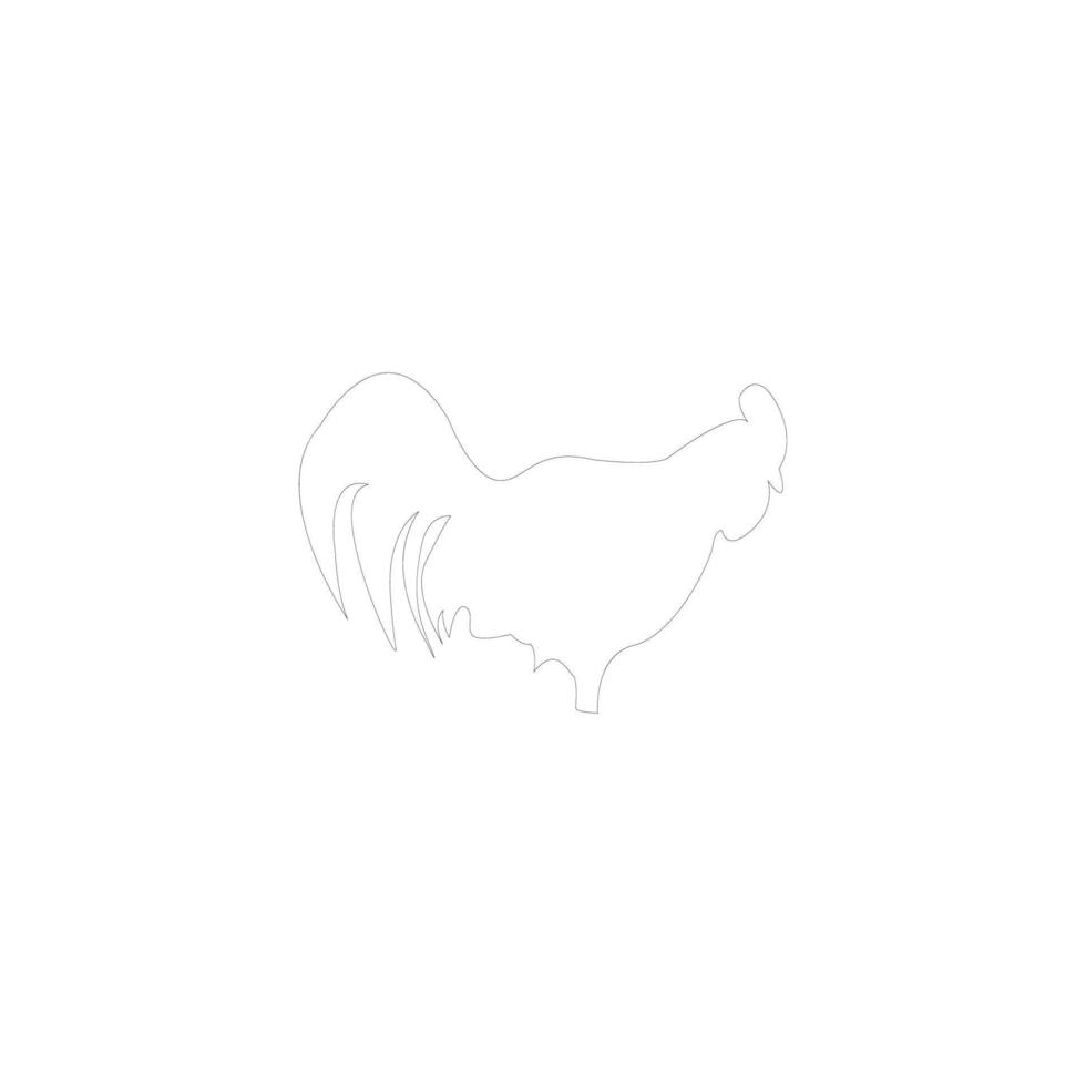 vecteur d'illustration d'icône de poulet