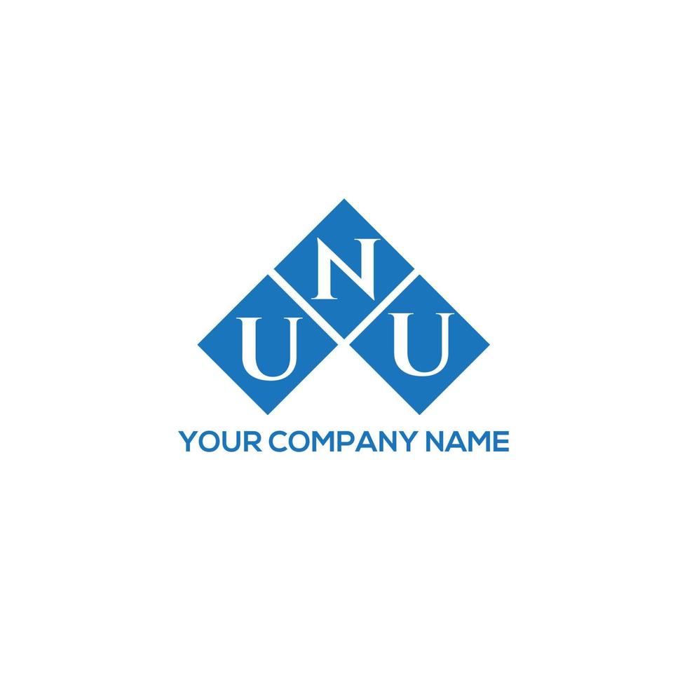 création de logo de lettre unu sur fond blanc. concept de logo de lettre initiales créatives unu. conception de lettre unu. vecteur