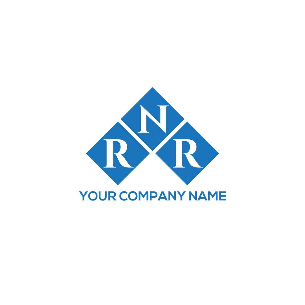 création de logo de lettre rnr sur fond blanc. concept de logo de lettre initiales créatives rnr. conception de lettre rnr. vecteur