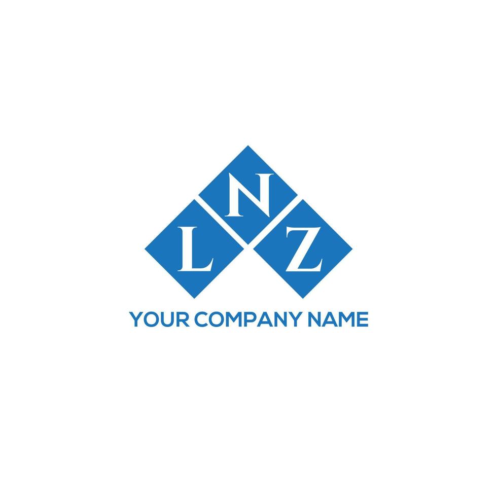 création de logo de lettre lnz sur fond blanc. concept de logo de lettre initiales créatives lnz. conception de lettre lnz. vecteur