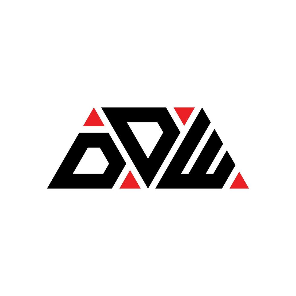 création de logo de lettre triangle ddw avec forme de triangle. monogramme de conception de logo triangle ddw. modèle de logo vectoriel triangle ddw avec couleur rouge. logo triangulaire ddw logo simple, élégant et luxueux. jjj