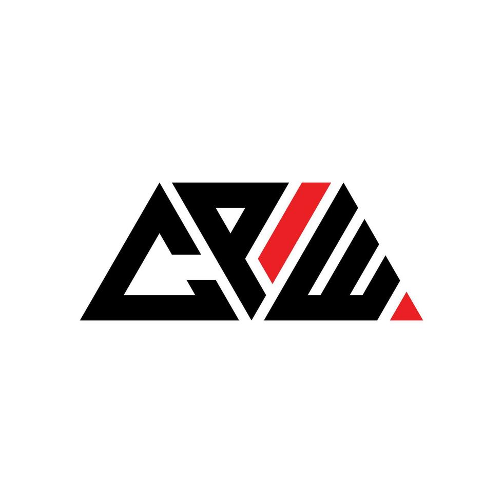 création de logo de lettre triangle cpw avec forme de triangle. monogramme de conception de logo triangle cpw. modèle de logo vectoriel triangle cpw avec couleur rouge. logo triangulaire cpw logo simple, élégant et luxueux. CPW
