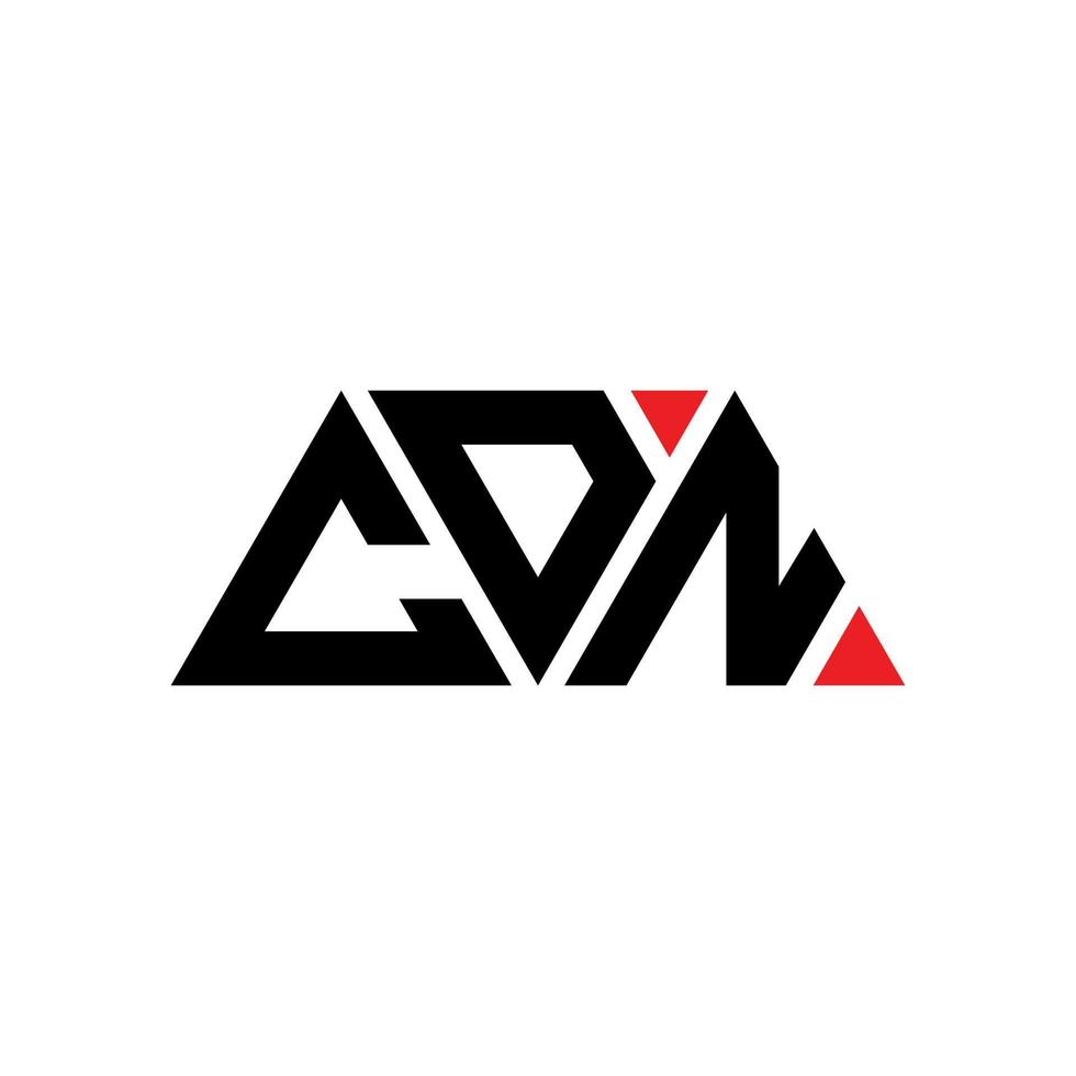 création de logo de lettre triangle cdn avec forme de triangle. monogramme de conception de logo triangle cdn. modèle de logo vectoriel triangle cdn avec couleur rouge. logo triangulaire cdn logo simple, élégant et luxueux. CDN