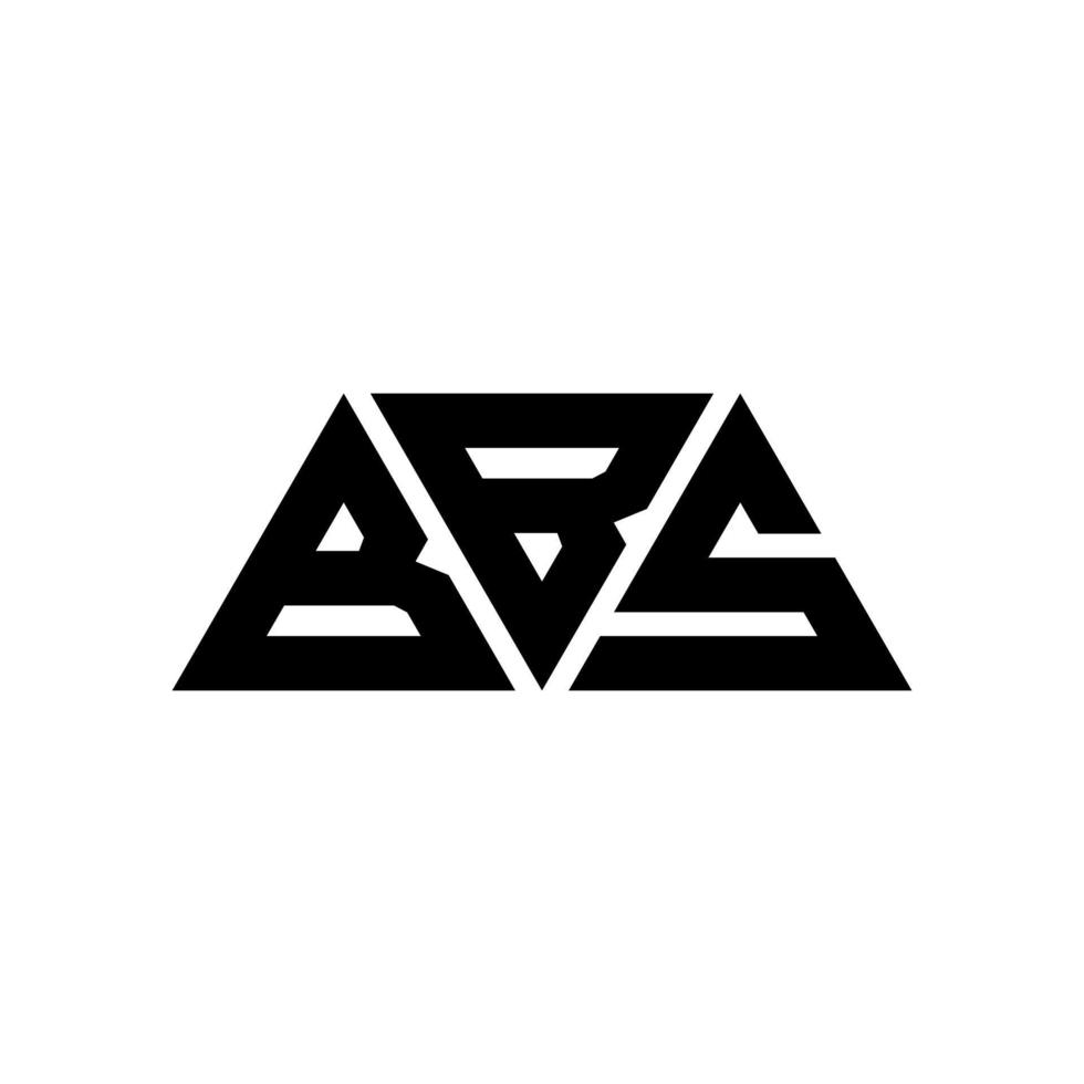 création de logo de lettre triangle bbs avec forme de triangle. monogramme de conception de logo triangle bbs. modèle de logo vectoriel triangle bbs avec couleur rouge. logo triangulaire bbs logo simple, élégant et luxueux. bbs