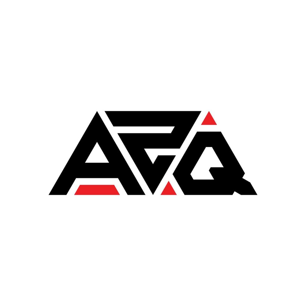 création de logo de lettre triangle azq avec forme de triangle. monogramme de conception de logo triangle azq. modèle de logo vectoriel triangle azq avec couleur rouge. logo triangulaire azq logo simple, élégant et luxueux. azq