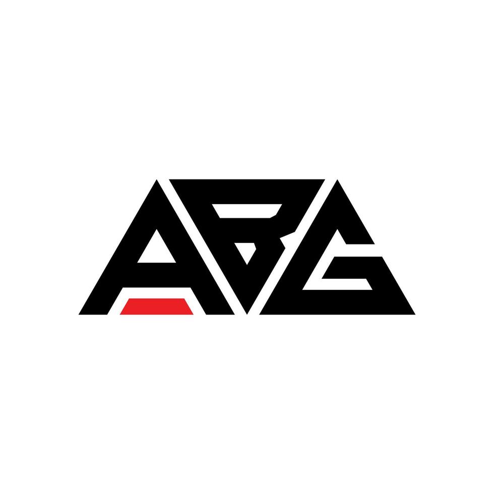 création de logo de lettre triangle abg avec forme de triangle. monogramme de conception de logo triangle abg. modèle de logo vectoriel triangle abg avec couleur rouge. logo triangulaire abg logo simple, élégant et luxueux. abg