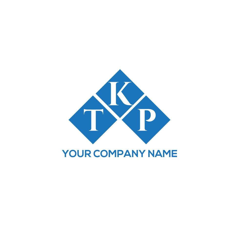 concept de logo de lettre initiales créatives tkp. conception de lettre tkp. création de logo de lettre tkp sur fond blanc. concept de logo de lettre initiales créatives tkp. conception de lettre tkp. vecteur