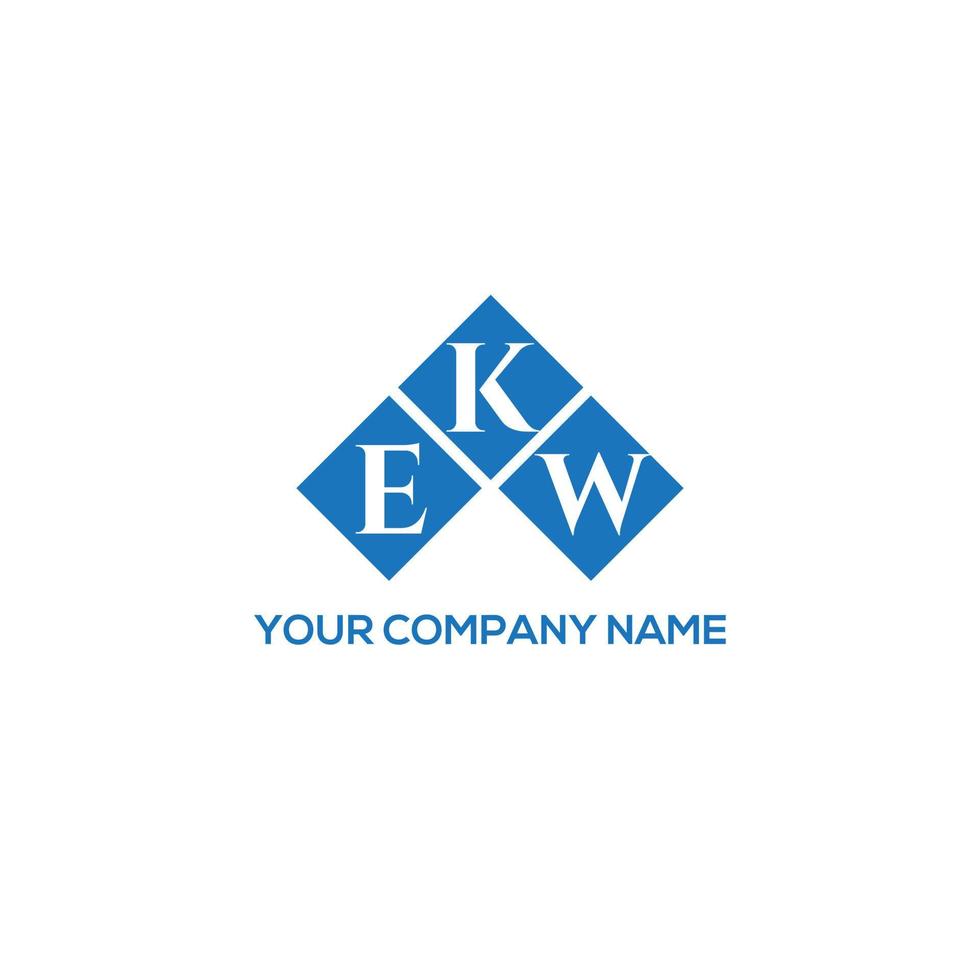 conception de lettre ekw. création de logo de lettre ekw sur fond blanc. concept de logo de lettre initiales créatives ekw. conception de lettre ekw. création de logo de lettre ekw sur fond blanc. e vecteur