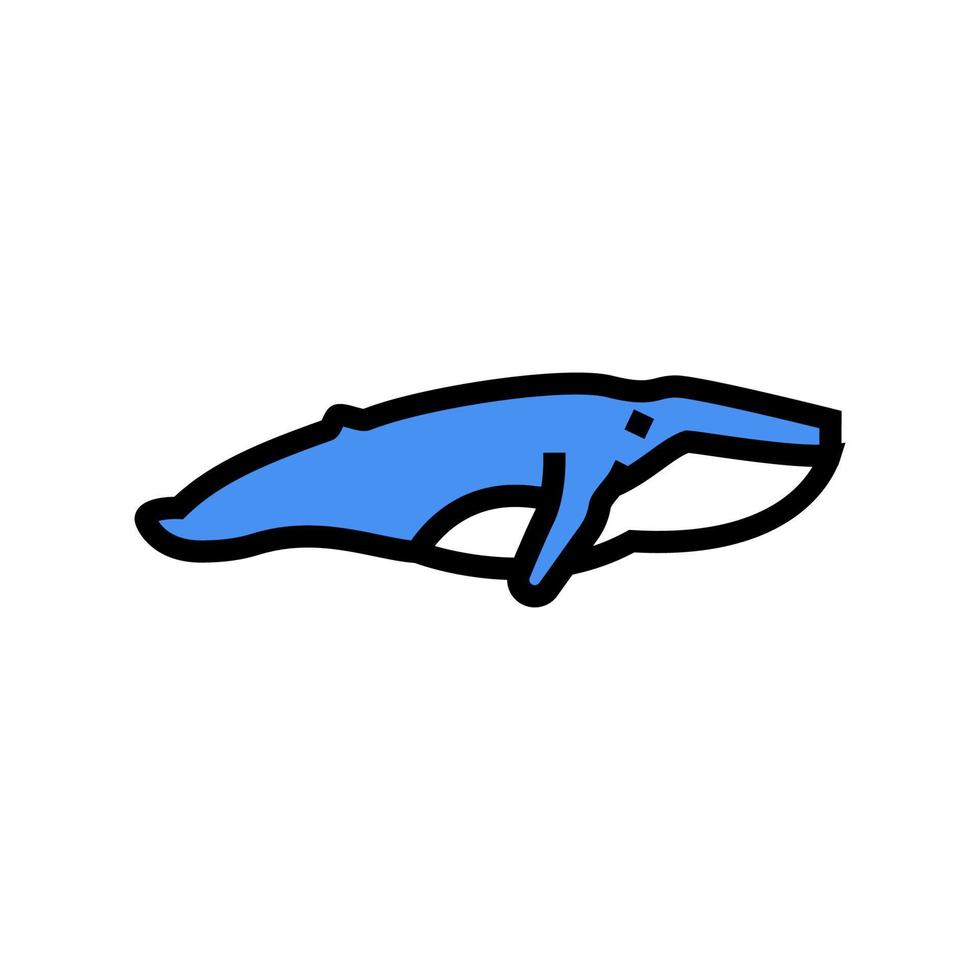 baleine océan couleur icône illustration vectorielle vecteur