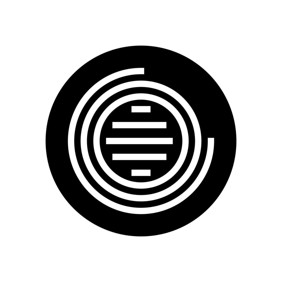 illustration vectorielle d'icône de glyphe d'éclairage à led vecteur