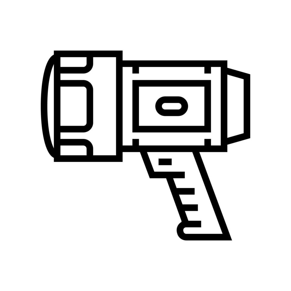 lanterne pour l'illustration vectorielle de l'icône de la ligne de chasse vecteur