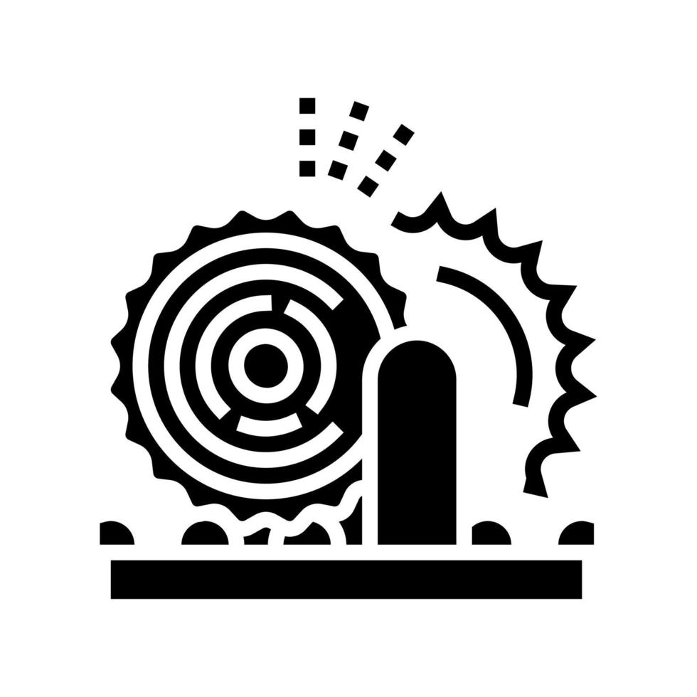 équipement de coupe glyphe icône illustration vectorielle vecteur