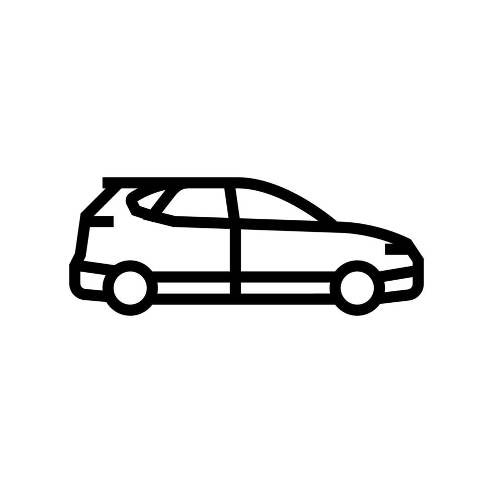 illustration vectorielle d'icône de ligne de transport de voiture vecteur