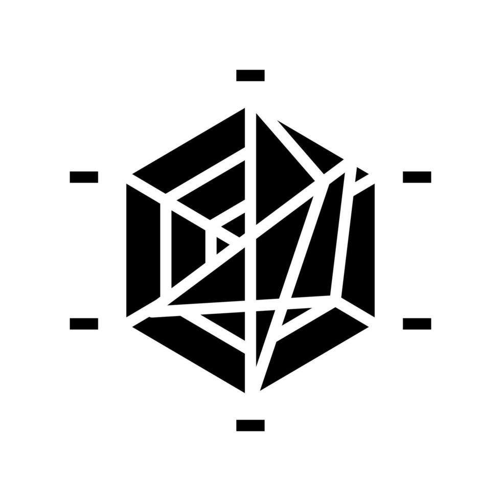 araignée graphique glyphe icône illustration vectorielle vecteur