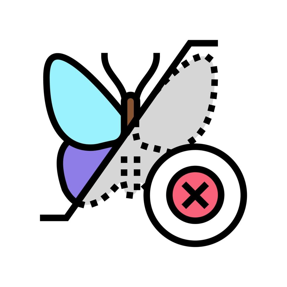 illustration vectorielle d'icône de couleur de détatouage vecteur
