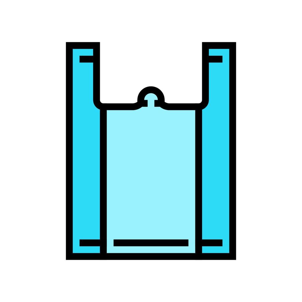 sac en plastique couleur icône illustration vectorielle vecteur