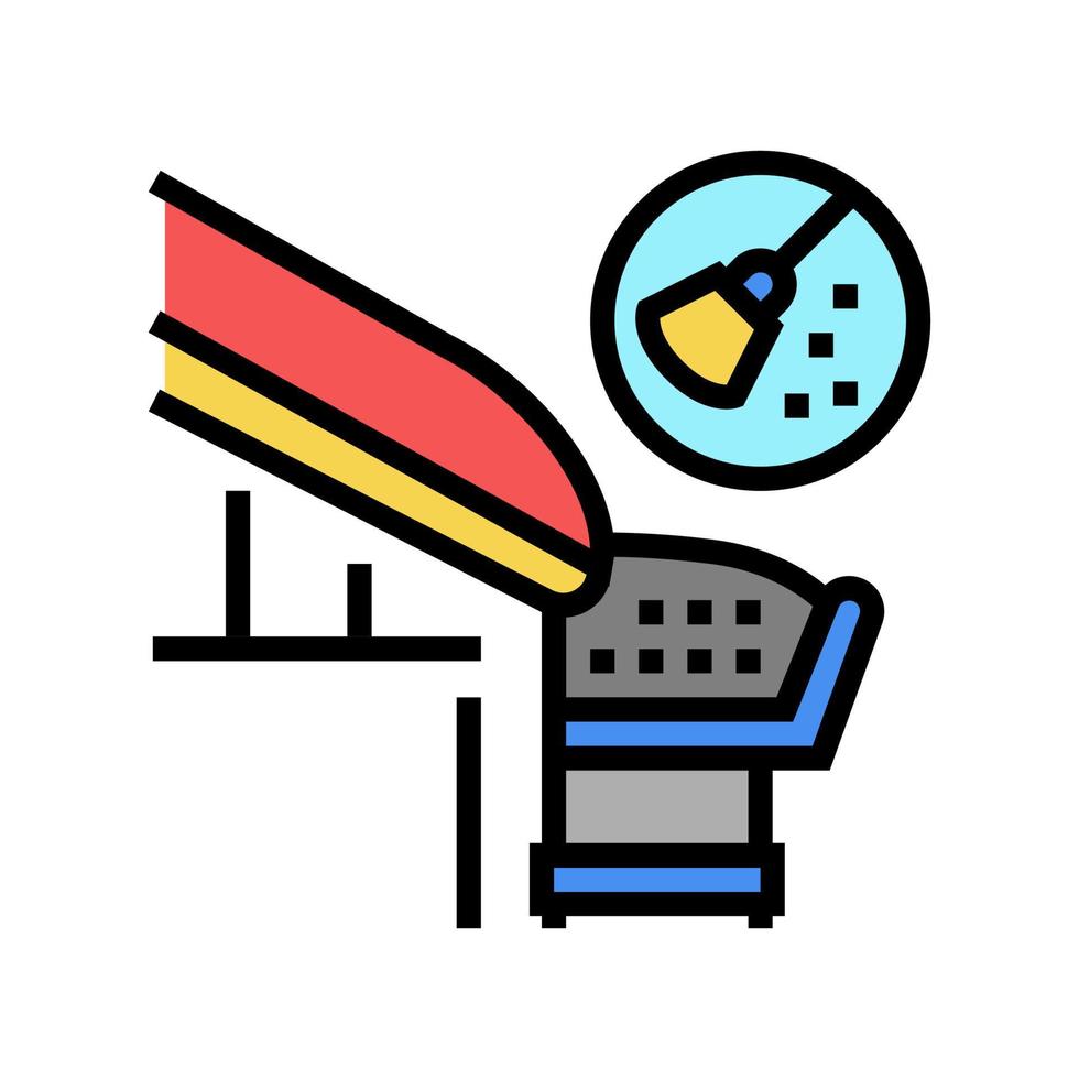 illustration vectorielle d'icône de couleur de nettoyage de gouttière vecteur
